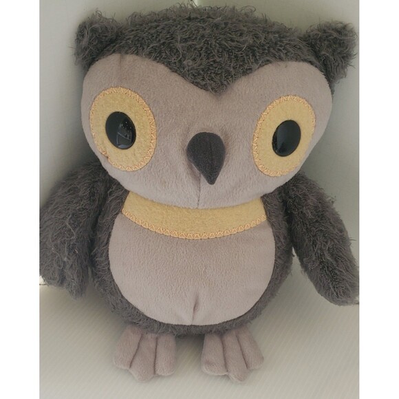 Kohls Cares Aesops Fable Owl Soft Plush 10" Stuffed Animal Gray Grey Bird Lovey - Picture 9 of 9